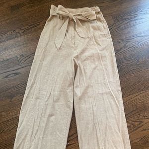 H&M wide leg linen pants